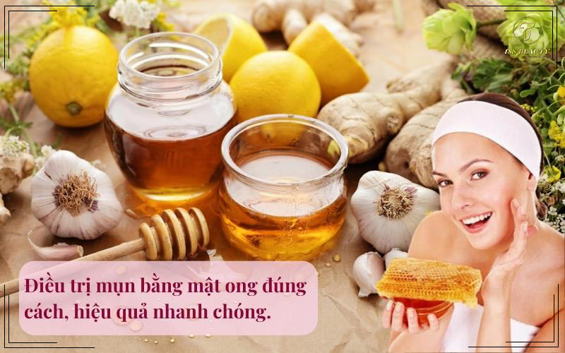 Trị mụn bằng mật ong